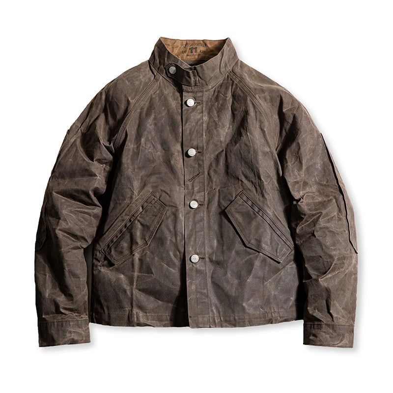 Maden Vintage High Collar Waterproof Jacket