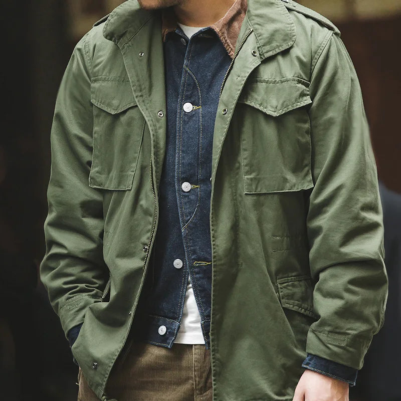 Vintage Jacket with Collar and Pockets