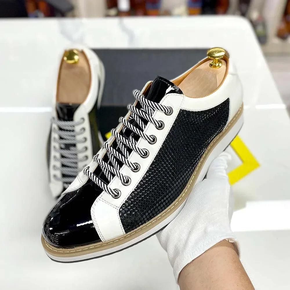 Luxury Men's Shoes, Patent Leather.
