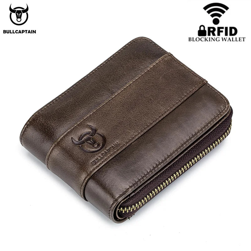Men's Leather Wallet with RFID
