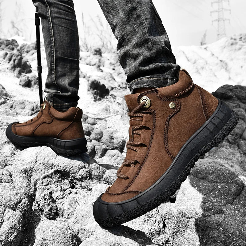 Men's Warm Winter Short Boots