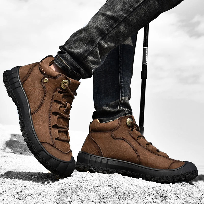 Men's Warm Winter Short Boots