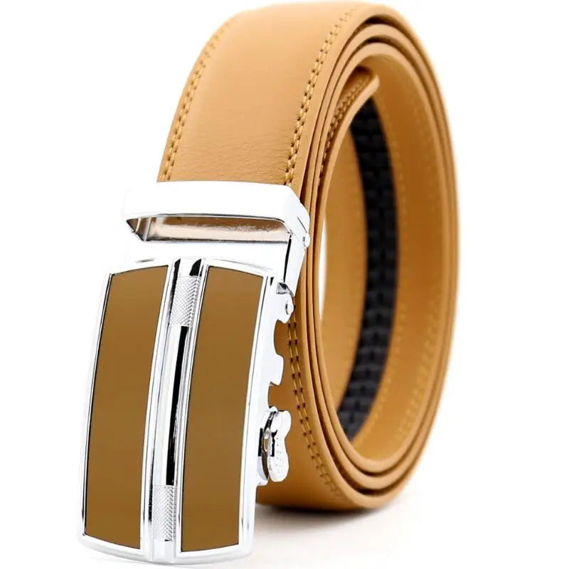 Famous Men's Belt Made of High Quality Genuine Leather