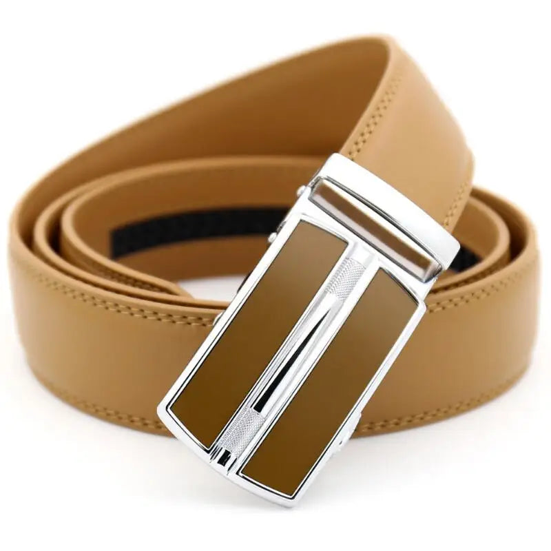 Famous Men's Belt Made of High Quality Genuine Leather