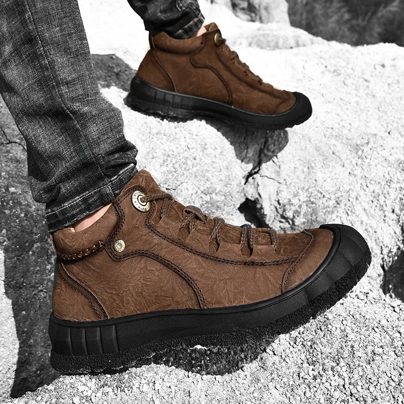 Men's Warm Winter Short Boots