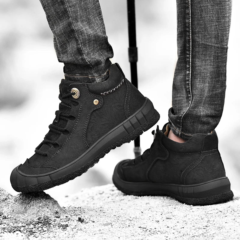 Men's Warm Winter Short Boots