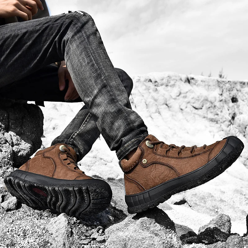 Men's Warm Winter Short Boots