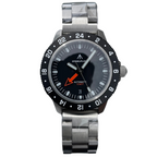 Superluminous Steel Bezel Wristwatch, Waterproof