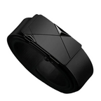 Men's Leather Belts with Automatic Buckle