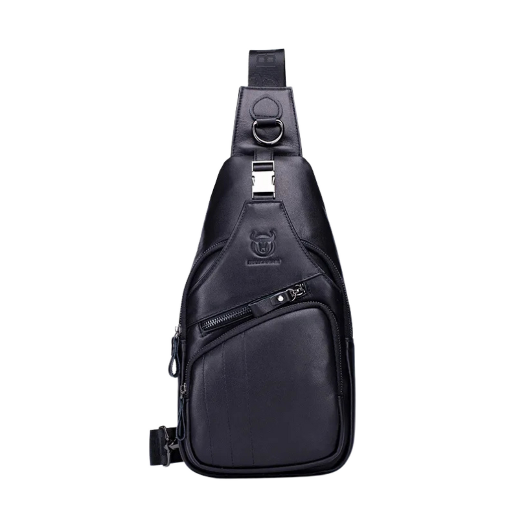 Genuine leather shoulder bag, large capacity