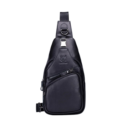 Genuine leather shoulder bag, large capacity
