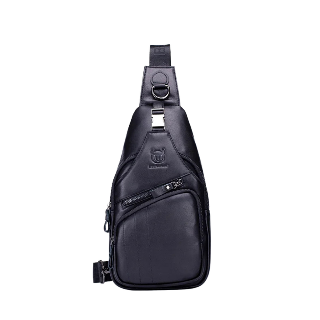 Genuine leather shoulder bag, large capacity