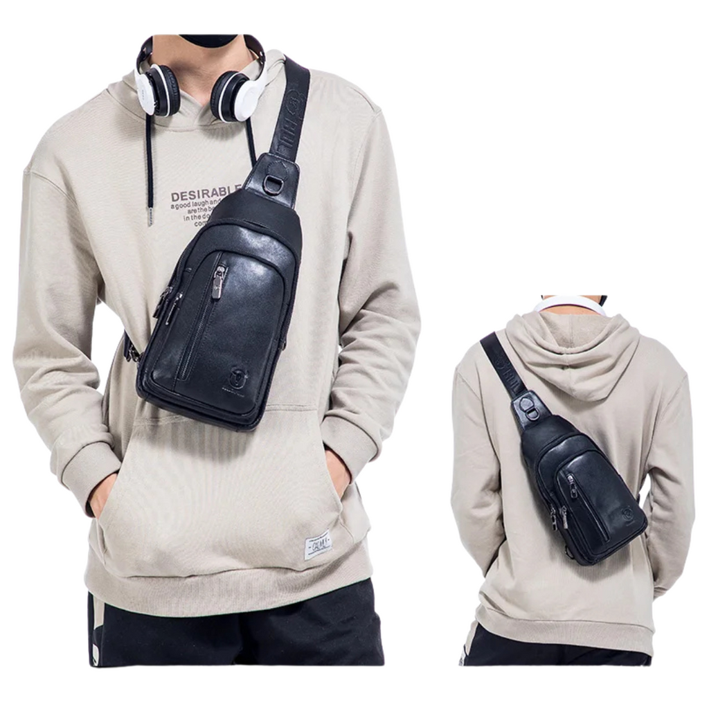 Genuine Leather Crossbody Shoulder Bag