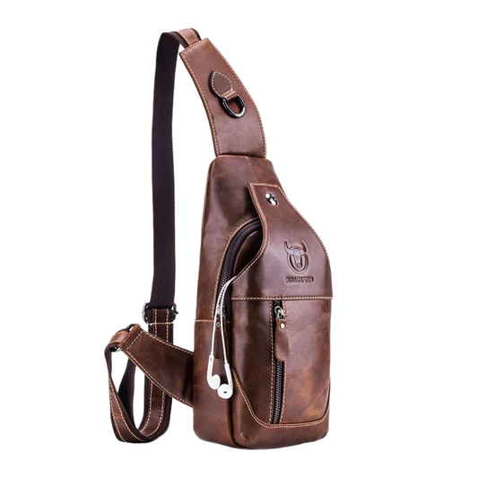 Bolsas de Ombro, Couro Genuino, Entrada para fone