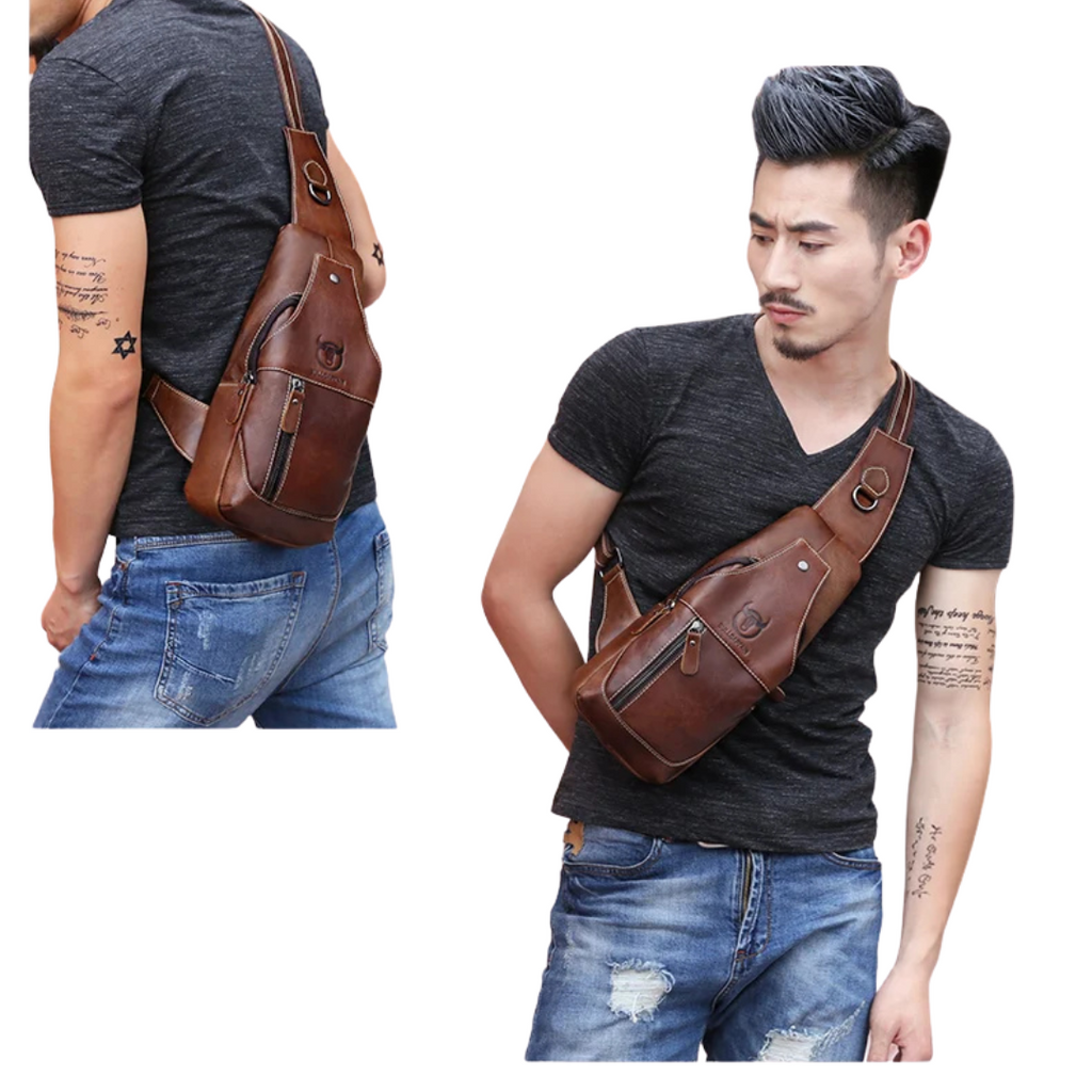 Bolsas de Ombro, Couro Genuino, Entrada para fone