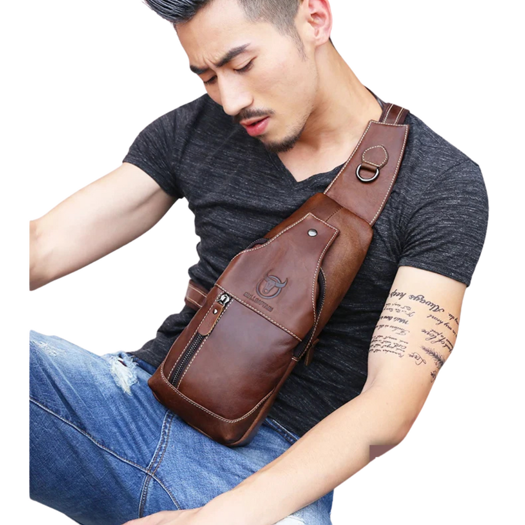 Bolsas de Ombro, Couro Genuino, Entrada para fone