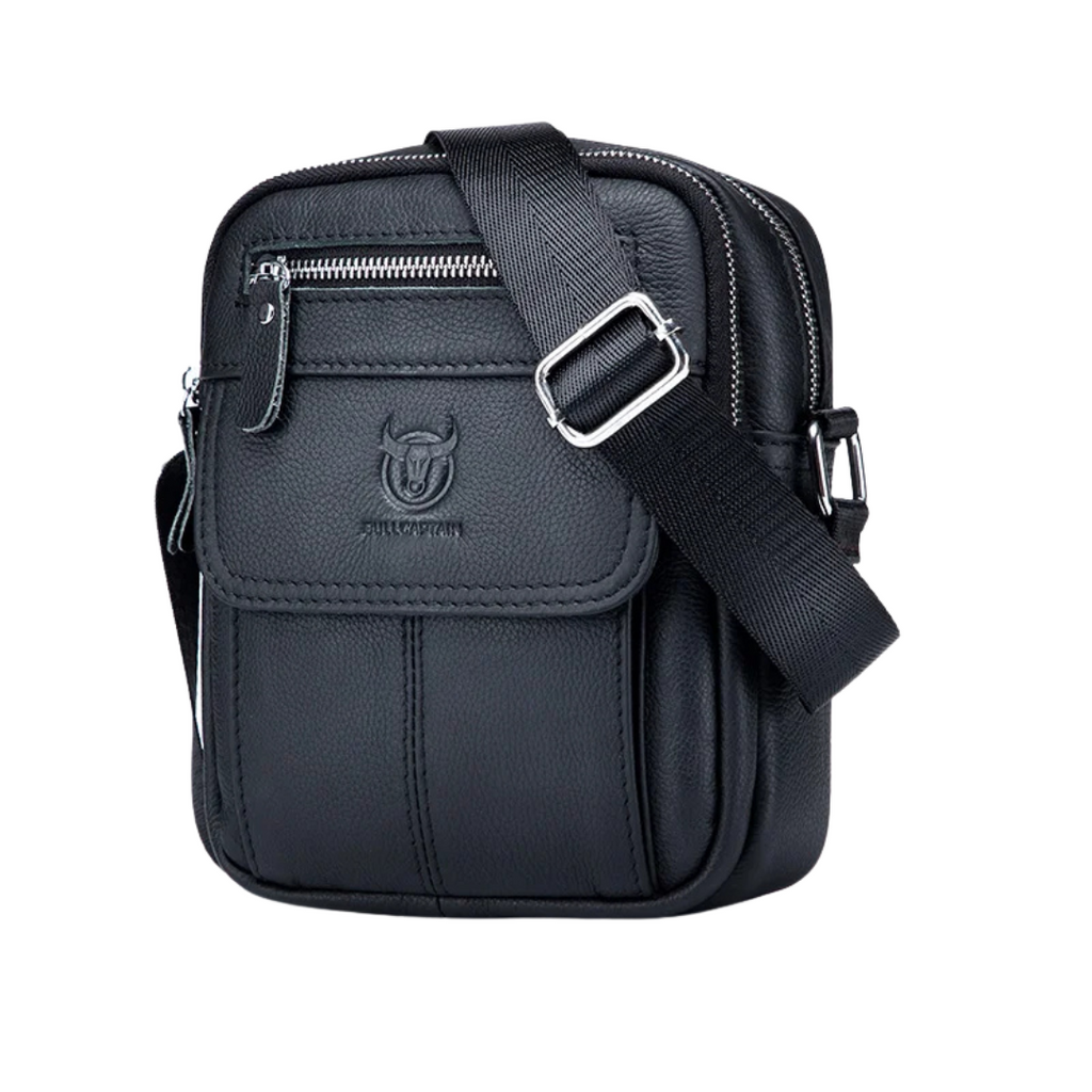 Men's casual shoulder bag large capacity pocket