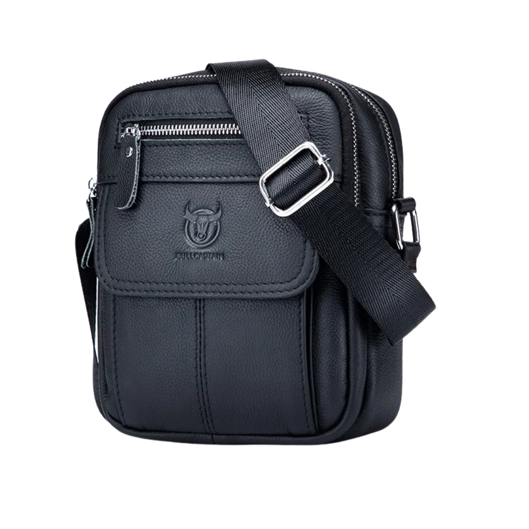 Men's casual shoulder bag large capacity pocket