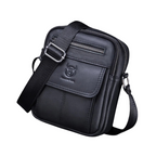Men's casual shoulder bag large capacity pocket