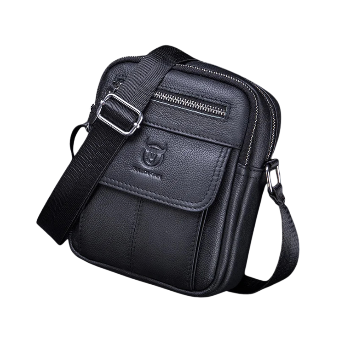 Men's casual shoulder bag large capacity pocket