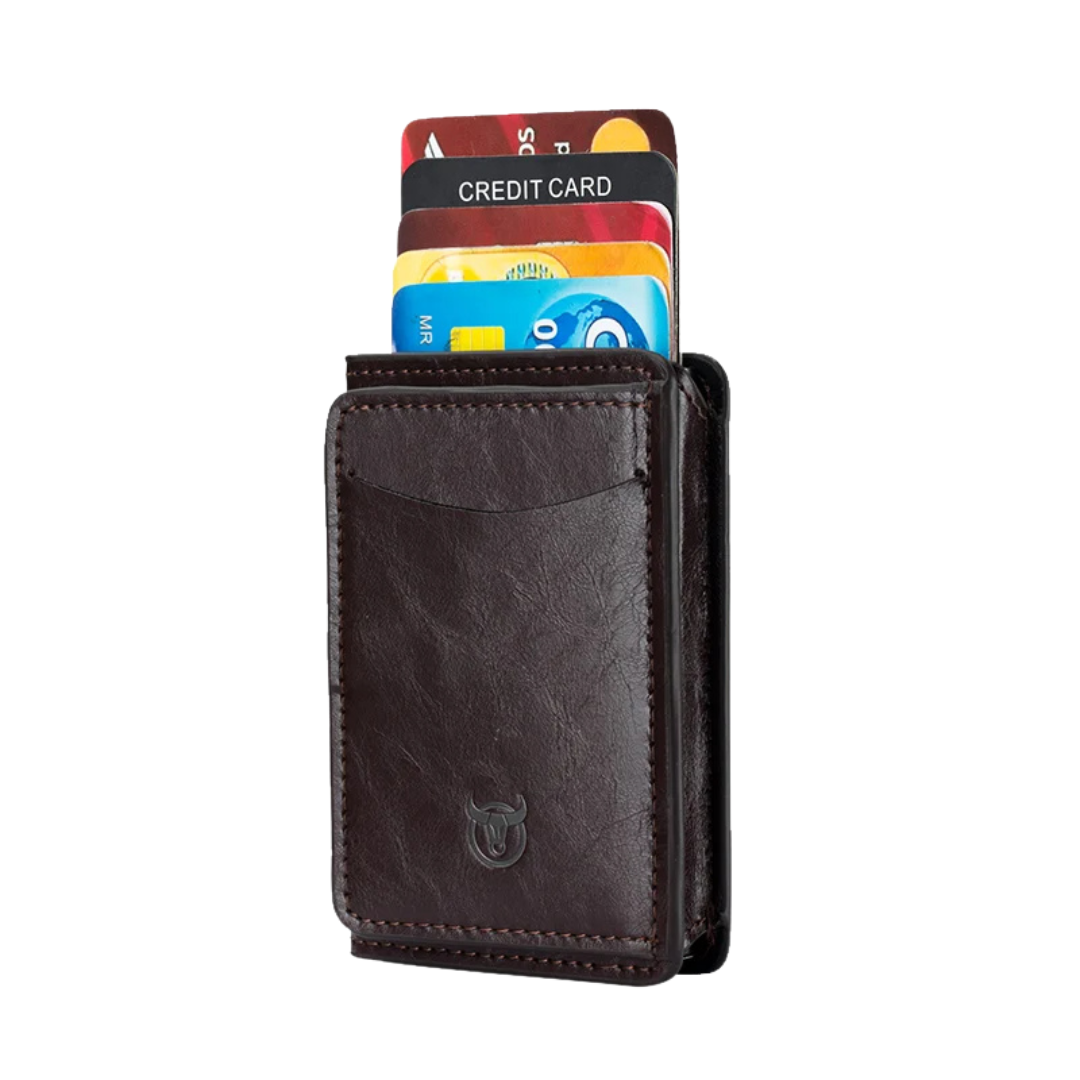 Men's Synthetic Metal Wallet with RFID Blocking