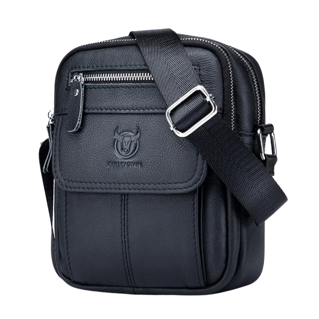 Men's casual shoulder bag large capacity pocket
