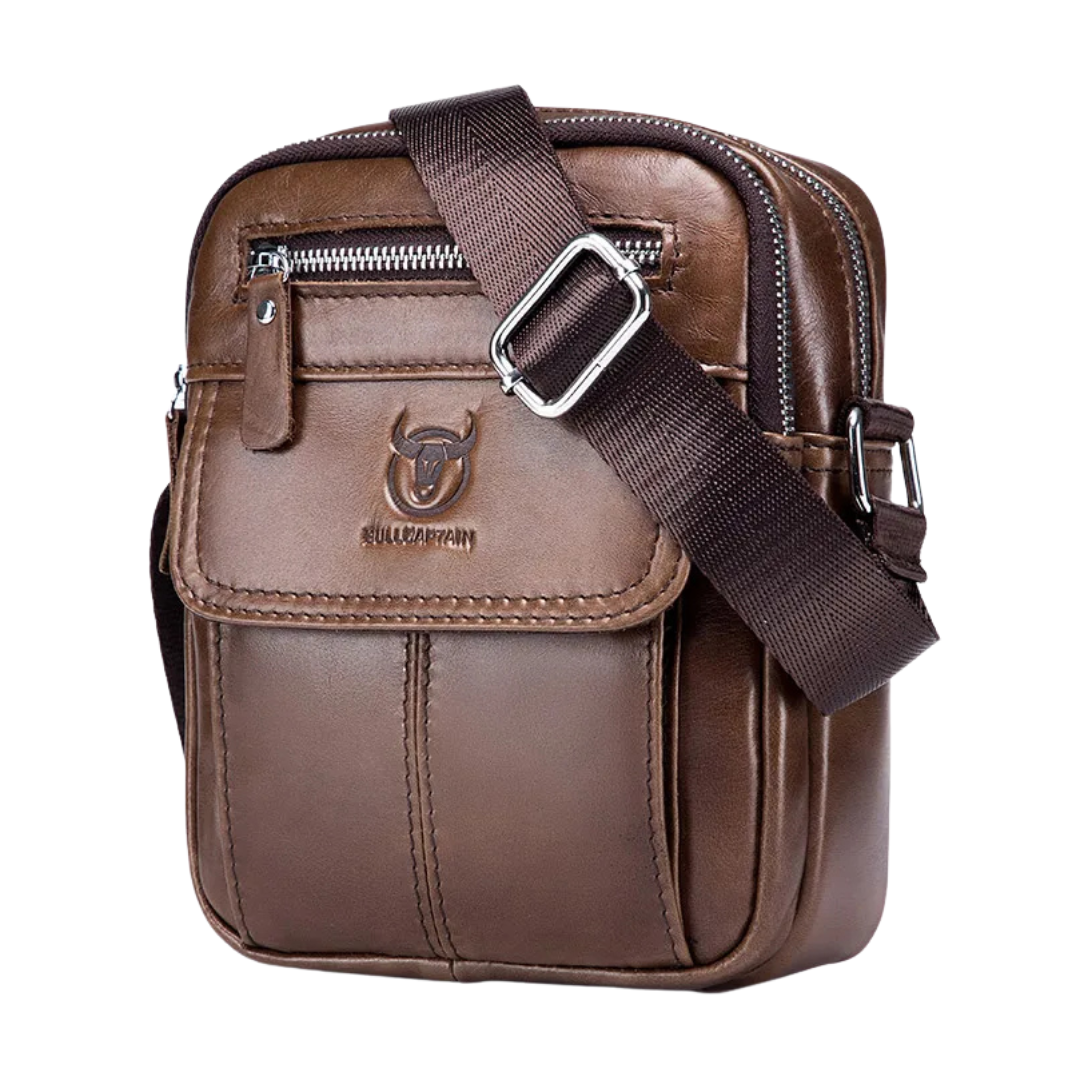 Men's casual shoulder bag large capacity pocket