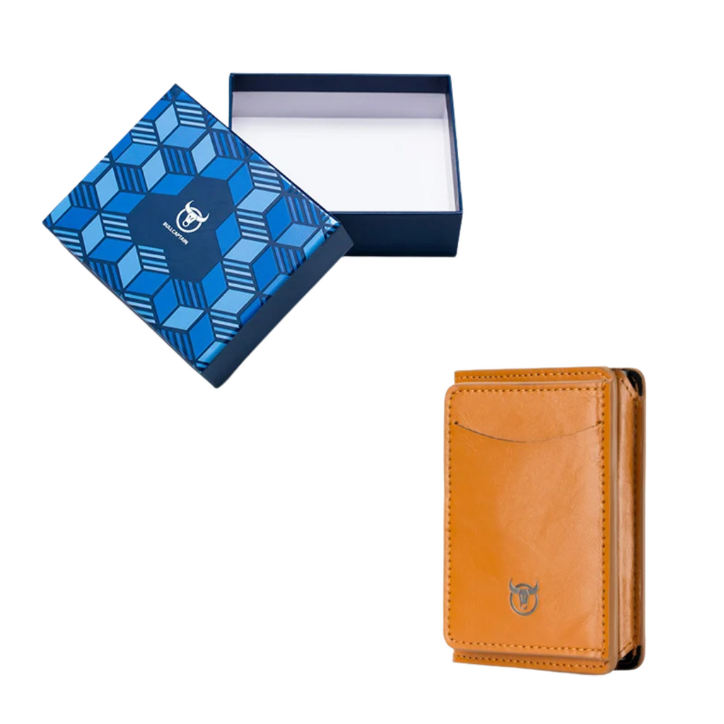 Men's Synthetic Metal Wallet with RFID Blocking