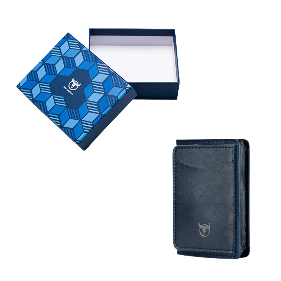 Men's Synthetic Metal Wallet with RFID Blocking
