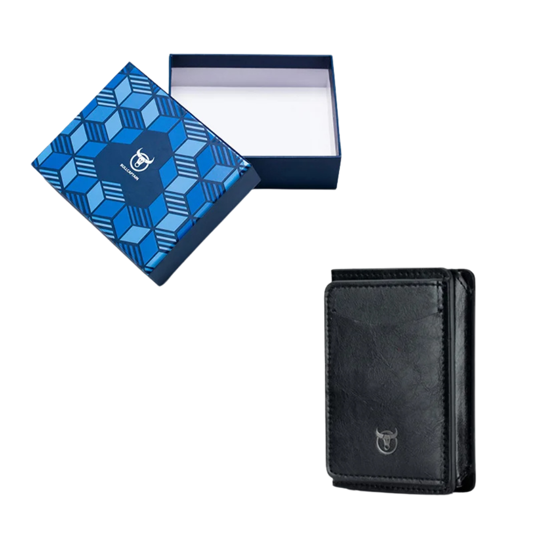 Men's Synthetic Metal Wallet with RFID Blocking