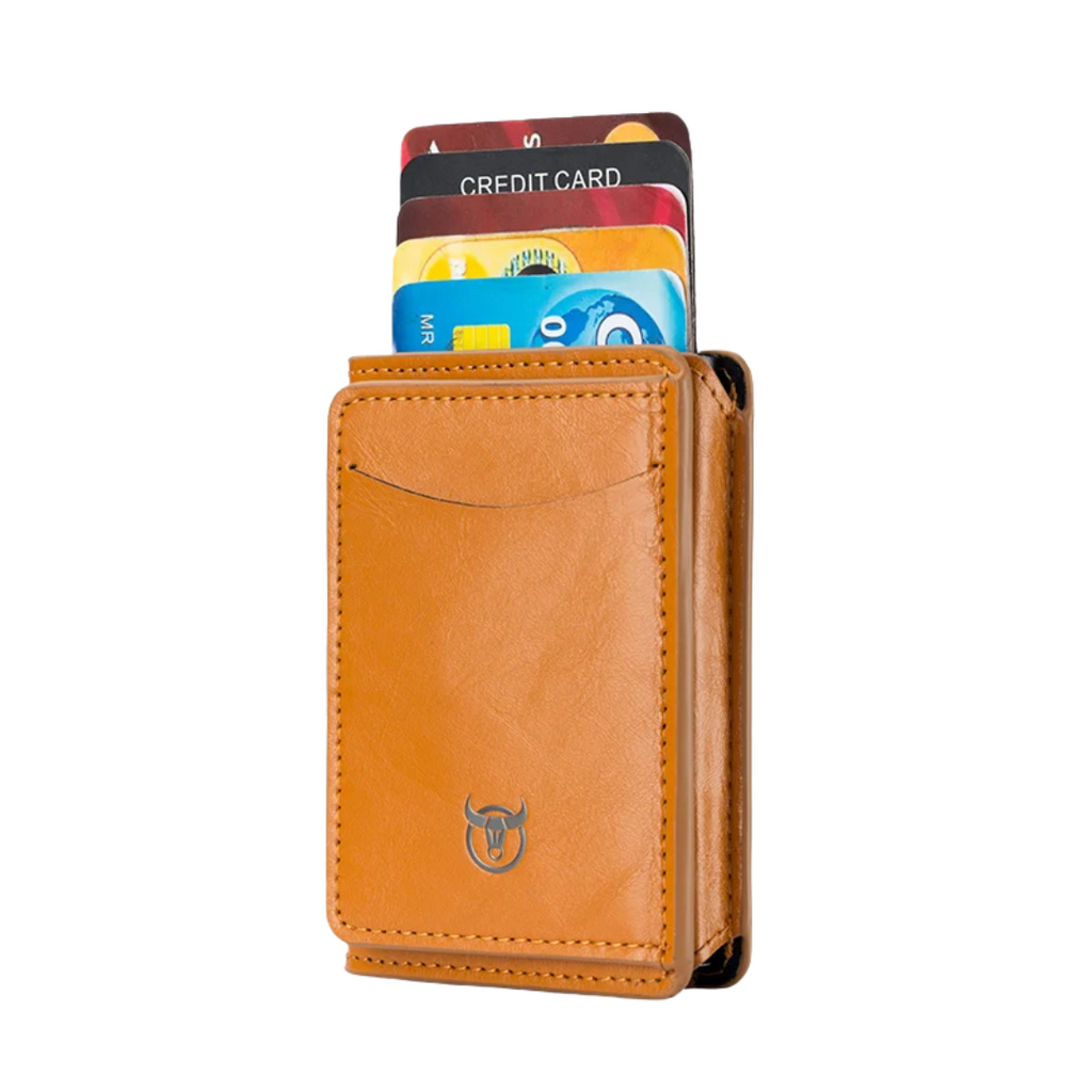 Men's Synthetic Metal Wallet with RFID Blocking