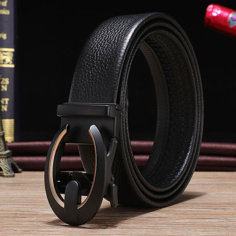 Men's Alloy Belts with Automatic Buckle