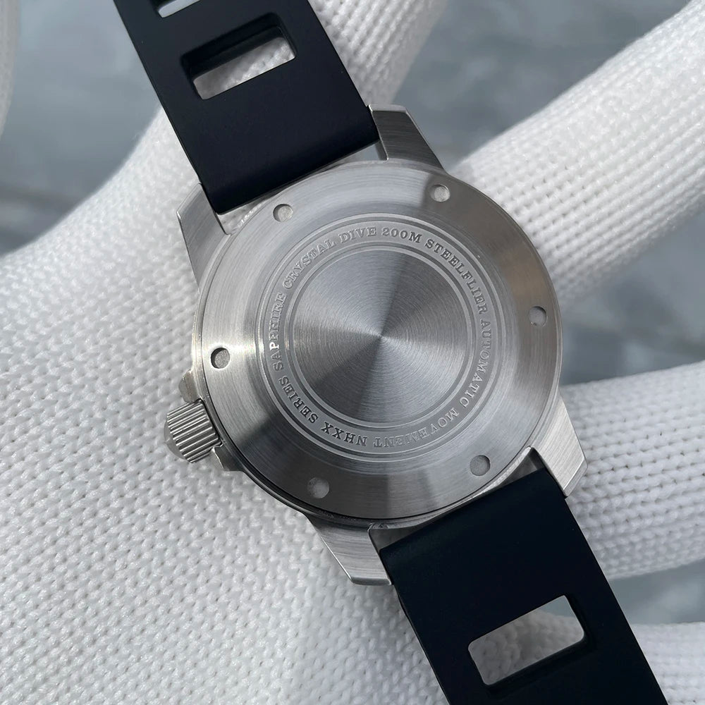 Superluminous Steel Bezel Wristwatch, Waterproof