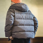 Maden New Casual 90% White Duck Down Hooded Grey Jacket Thickened Warm Coat for Men's Winter Clothes Versatile Puffer Jacket