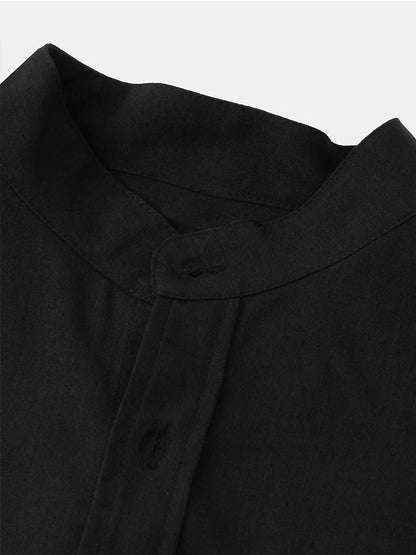 Men's Casual Cotton and Linen T-Shirt