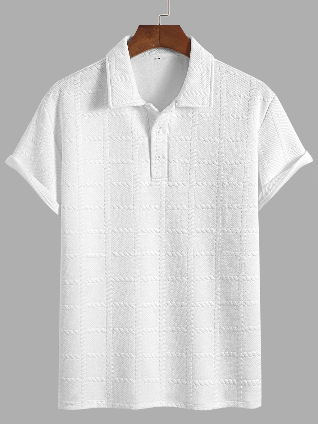 Men's Short Sleeve Knitted Polo Shirt