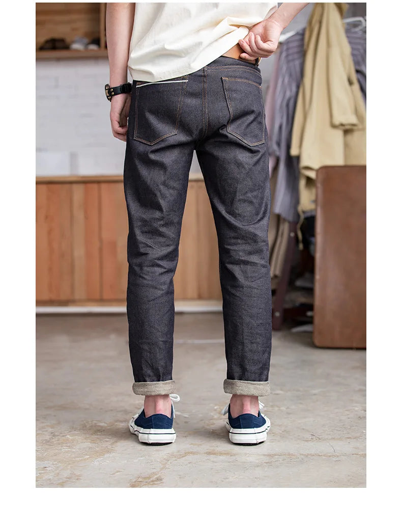 Maden Men's Colorful Cotton Jeans