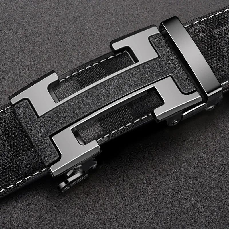 Men's Designer Belt, Automatic Buckle