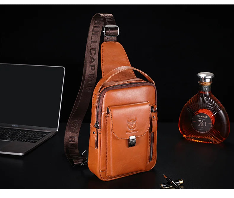 Genuine Leather Men's Shoulder Bag