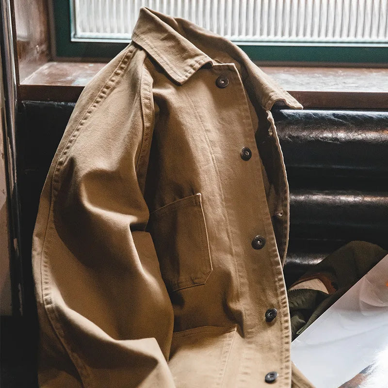 Maden Men's Casual 4-Pocket Jacket