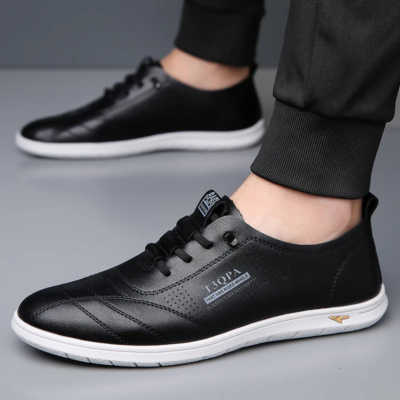 Breathable Men's Shoes, Fashion Leather Non-Slip,