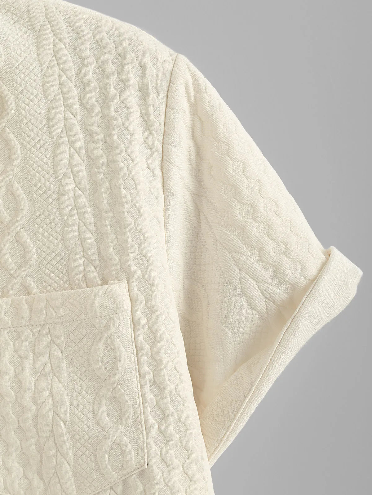 Summer T-shirt With Buttons, Front Pocket