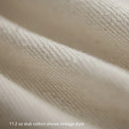 Maden Vintage 11.2oz White Cottonseed Hull Jeans Casual Loose Fit Straight Trousers for Men's Spring and Fall Chino Cargo Pants