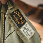 Maden Men's Vintage Military Green Cargo Pants Zipper Fly Loose Fit Pants Straight Leg Casual Pockets Spring and Fall Trousers