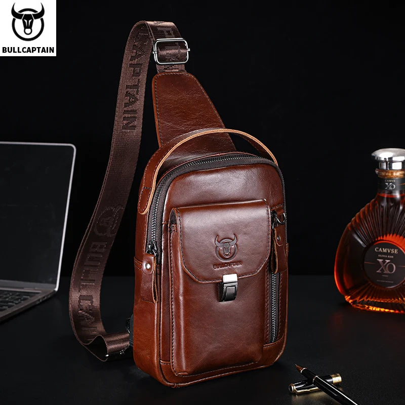 Genuine Leather Men's Shoulder Bag