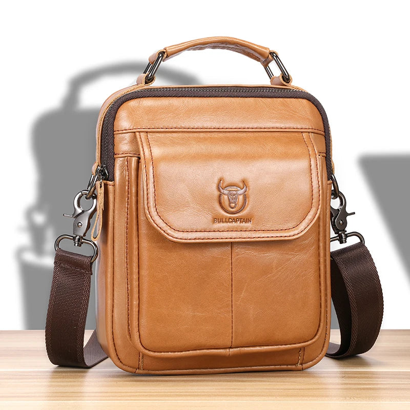 7.9 inch genuine leather shoulder bag