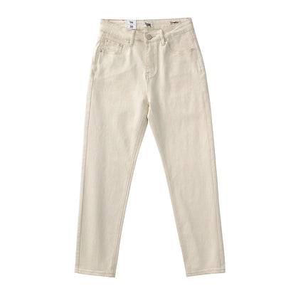 New Men's Microelastic Spring and Autumn Jeans