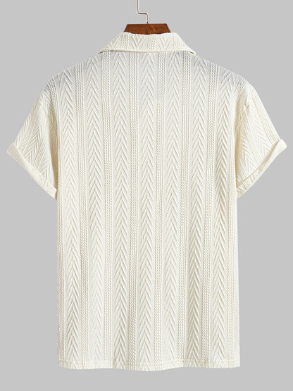 Men's Casual Polo Neck T-Shirt