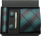 Men's Silk Plaid Tie Set