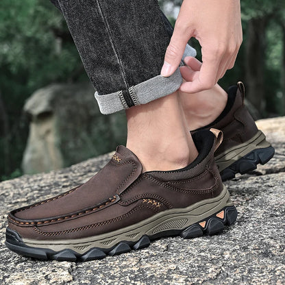 Men's Casual Shoes Cowhide Loafers Slip-On